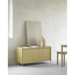 Muuto Enfold Sidebord 148x45 Eg/Anthracite Sort