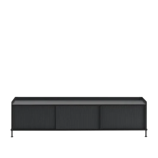 Muuto Enfold Sidebord 186x45 Sort/Anthracite Sort