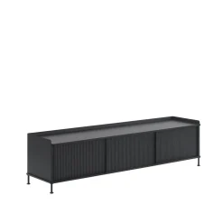 Muuto Enfold Sidebord 186x45 Sort/Anthracite Sort