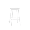Muuto Fiber Barstol med Tube Base Hvid H76 cm