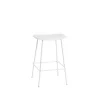 Muuto Fiber Barstol med Tube Base Hvid/Hvid H66 cm