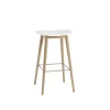 Muuto Fiber Barstol med Tube Base Grå/Grå H66 cm