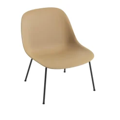 Muuto Fiber Lánestol med Tube Base Ochre/Sort