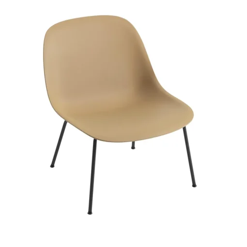 Muuto Fiber Lánestol med Tube Base Ochre/Sort