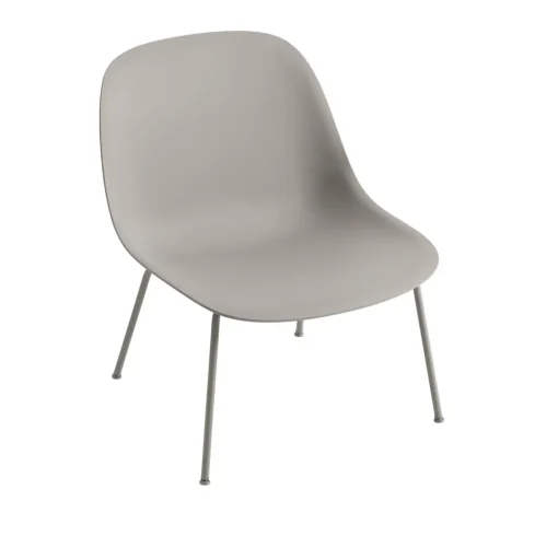 Muuto Fiber Lánestol med Tube Base Grå/Grå