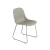 Muuto Fiber Spisebordsstol med Sled Base Grå