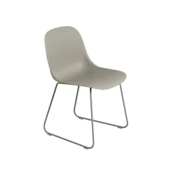 Muuto Fiber Spisebordsstol med Sled Base Grå