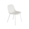 Muuto Fiber Spisebordsstol med Tube Base Hvid