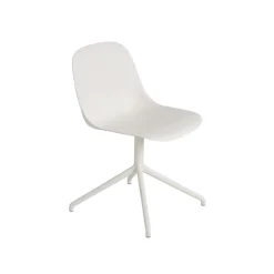 Muuto Fiber Spisebordsstol med Swivel Base Hvid