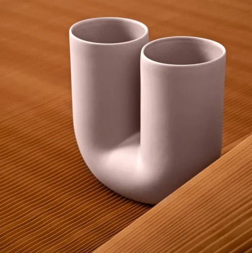 Muuto Kink Vase H26 Dusty Lilac