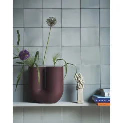 Muuto Kink Vase H26 Dyb Rød