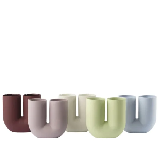 Muuto Kink Vase H26 Dyb Rød