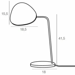 Muuto Leaf Bordlampe Hvid