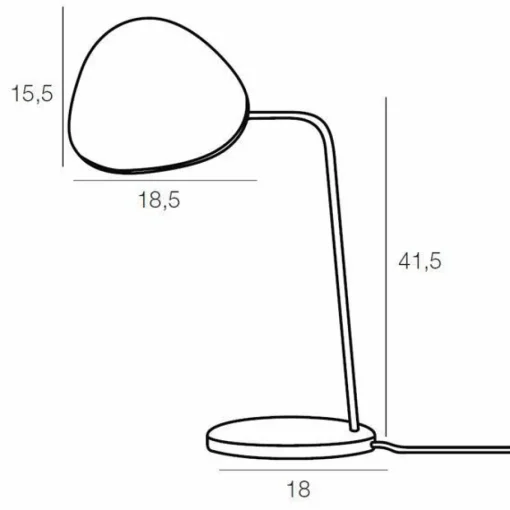 Muuto Leaf Bordlampe Hvid