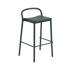 Muuto Linear Steel Barstol 75 cm Mørk Green