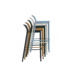 Muuto Linear Steel Barstol 75 cm Mørk Green