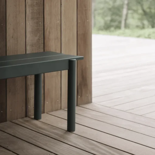 Muuto Linear Steel Bánk 110 X 34 cm Grå