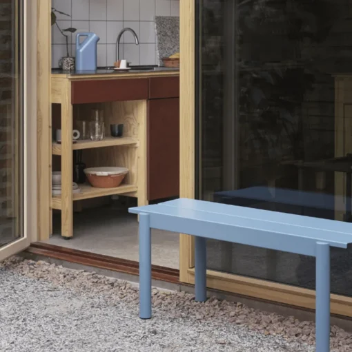 Muuto Linear Steel Bánk 110 X 34 cm Grå