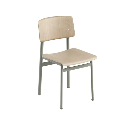 Muuto Loft Spisebordsstol Eg/Støvet Grøn