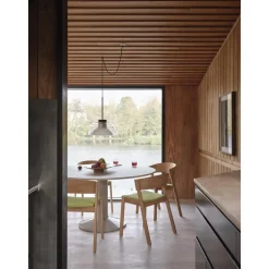 Muuto Midst SpisebordØ140 Grå Linoleum