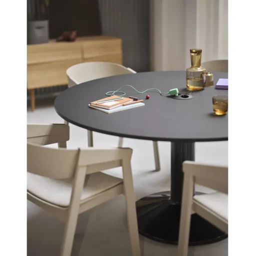 Muuto Midst SpisebordØ140 Grå Linoleum