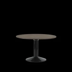 Muuto Midst SpisebordØ120 Mørk Olieret Eg/Sort