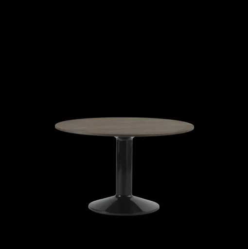 Muuto Midst SpisebordØ120 Mørk Olieret Eg/Sort
