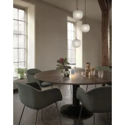Muuto Midst SpisebordØ120 Mørk Olieret Eg/Grå