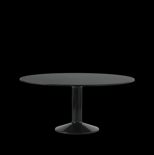 Muuto Midst SpisebordØ160 Sort Linoleum