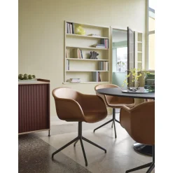 Muuto Midst SpisebordØ160 Sort Linoleum