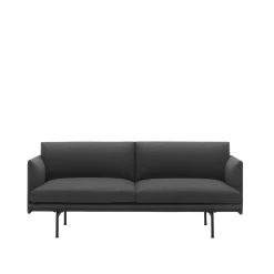 Muuto Outline 2-personers Sofa Remix/Sort