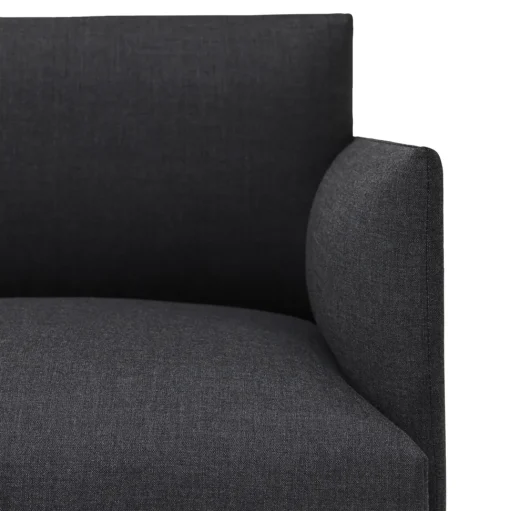 Muuto Outline 2-personers Sofa Remix/Sort