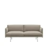 Muuto Outline 2-personers Sofa Ecriture 240/Aluminium