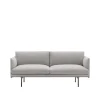 Muuto Outline 2-personers Sofa Clay 12/Sort