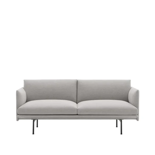 Muuto Outline 2-personers Sofa Clay 12/Sort