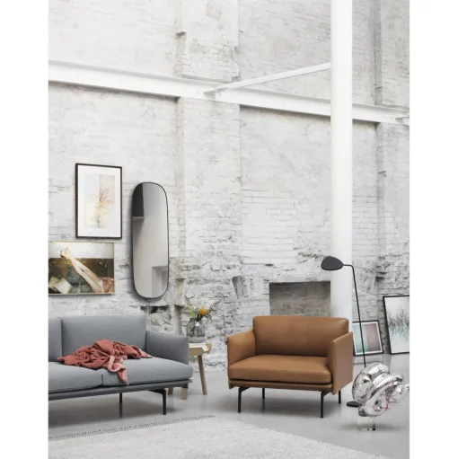 Muuto Outline 2-personers Sofa Clay 12/Sort