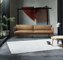 Muuto Ply Gulvtáppe 300 x 200 cm Sort/Hvid