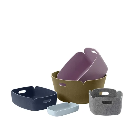 Muuto Restore Bakke 40x31 Sort Mélange