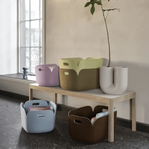 Muuto Restore Kurv 48x35 Sort Mélange