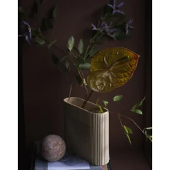 Muuto Ridge Vase Beige H16,5 cm