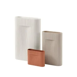 Muuto Ridge Vase Beige H16,5 cm