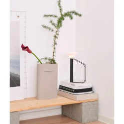 Muuto Ridge Vase Beige H35 cm