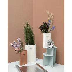 Muuto Ridge Vase Beige H35 cm