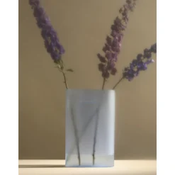 Muuto Ridge Vase H35 Lyseblå/Frostet Glas