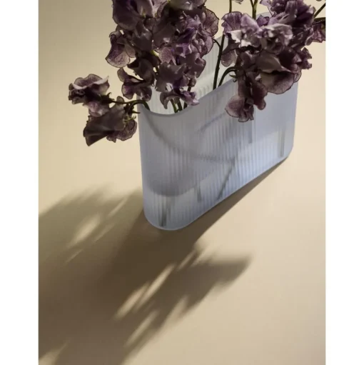 Muuto Ridge Vase H35 Lyseblå/Frostet Glas