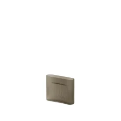 Muuto Ridge Vase H16,5 Taupe/Frostet Glas
