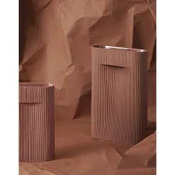 Muuto Ridge Vase H48,5 Terracotta
