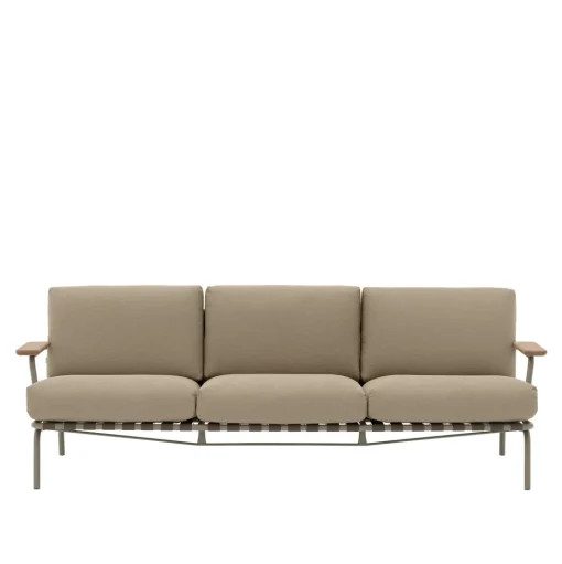 Muuto Settle Udendørs 3-Personers Sofa Ribbed Weave 5/Taupe