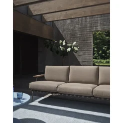 Muuto Settle Udendørs 3-Personers Sofa Ribbed Weave 5/Taupe