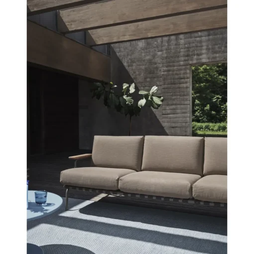 Muuto Settle Udendørs 3-Personers Sofa Ribbed Weave 5/Taupe